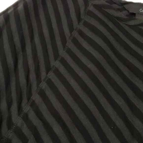 Calvin Klein black on black stripe top - Picture 3 of 4